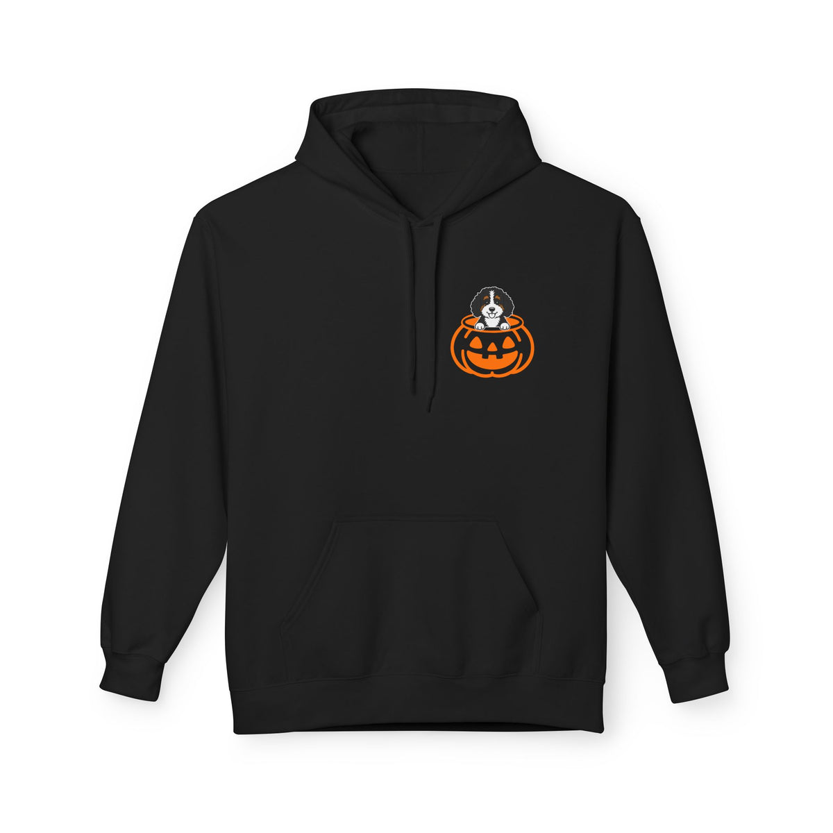 Halloween Pumpkin Pup - Bernedoodle - Hoodie