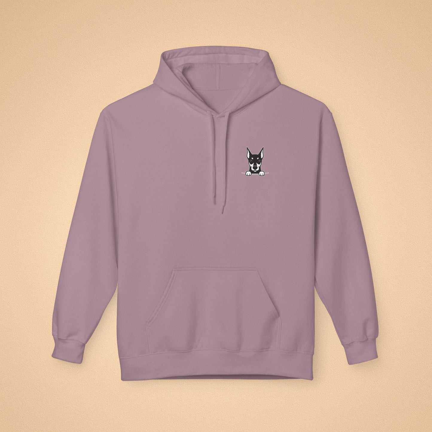 Doberman Unisex Hoodie – Cozy Midweight Fleece