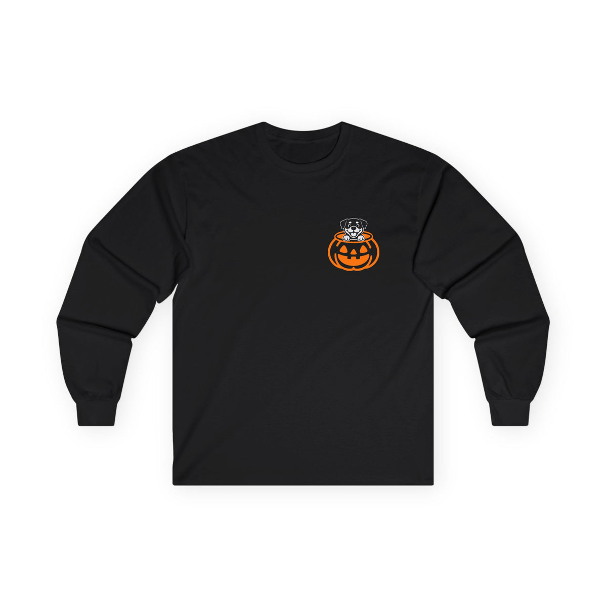 Halloween Pumpkin Pup - Rottweiler - Long Sleeve Tee