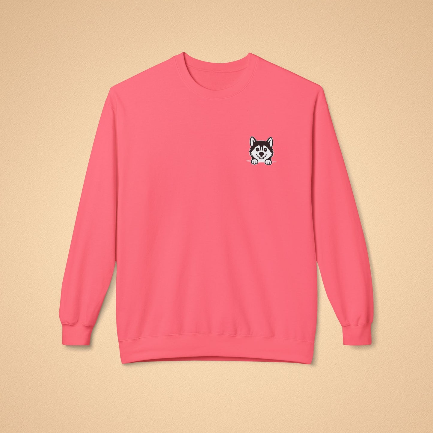 Siberian Husky Crewneck Sweatshirt – Cozy Midweight Fleece