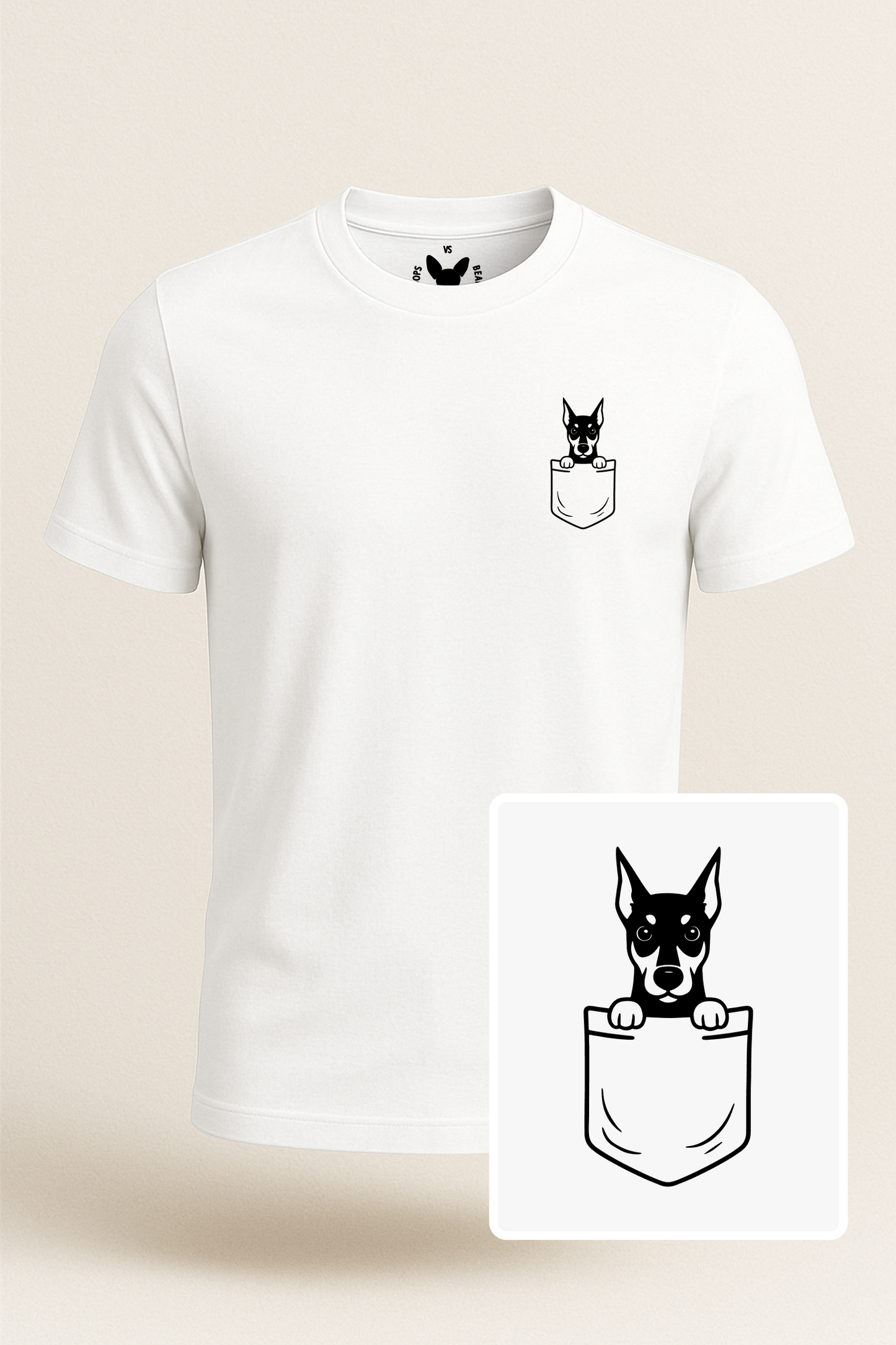 Doberman Pocket-Print Tee
