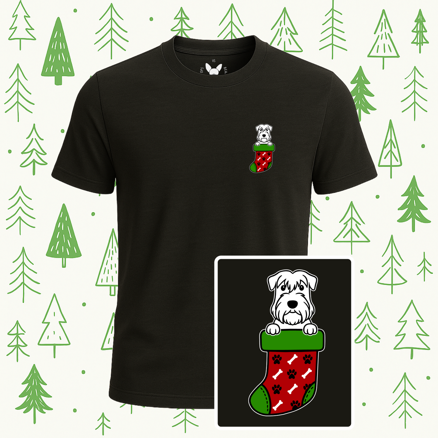 Sealyham Christmas Stocking Tee