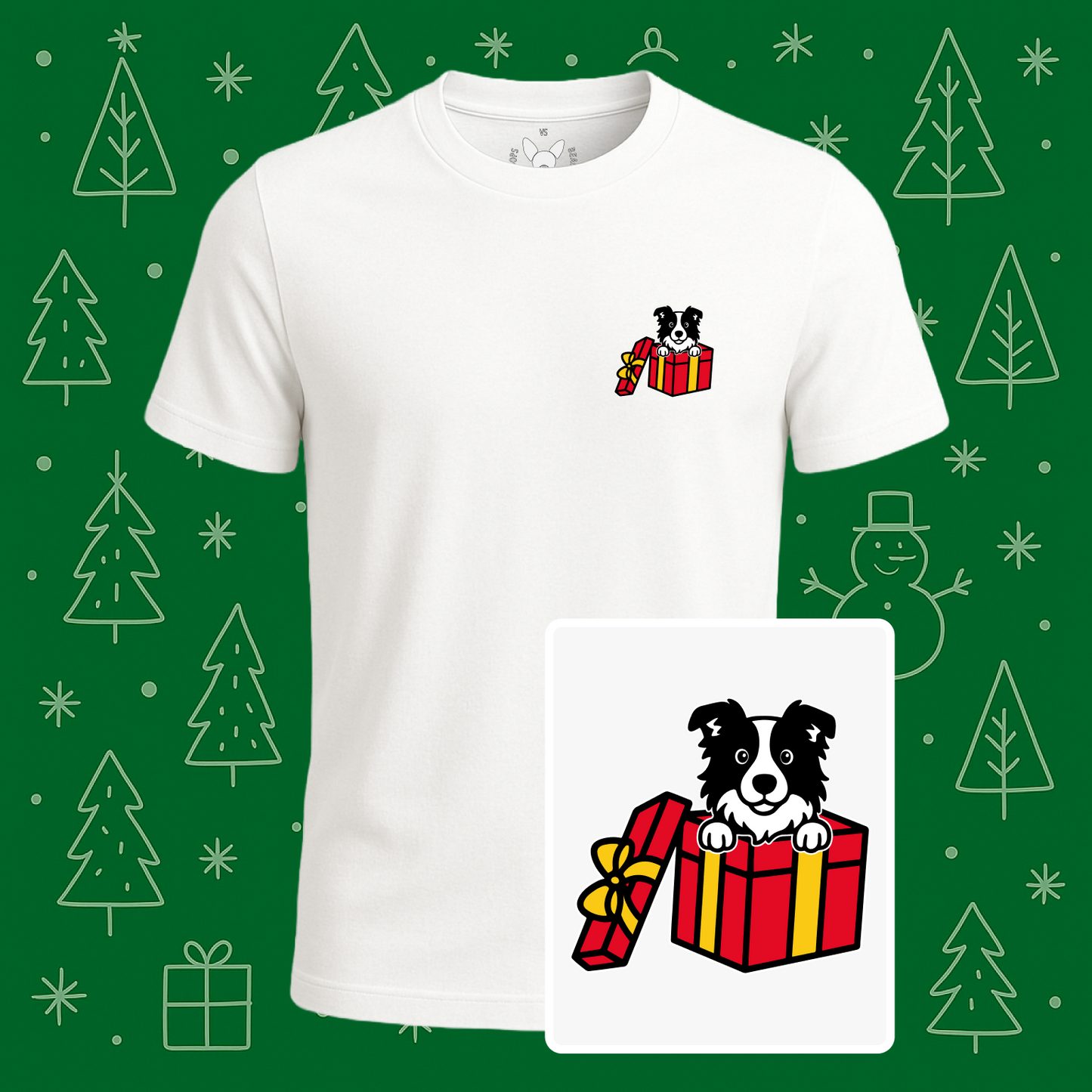 Border Collie Best Present Ever Tee