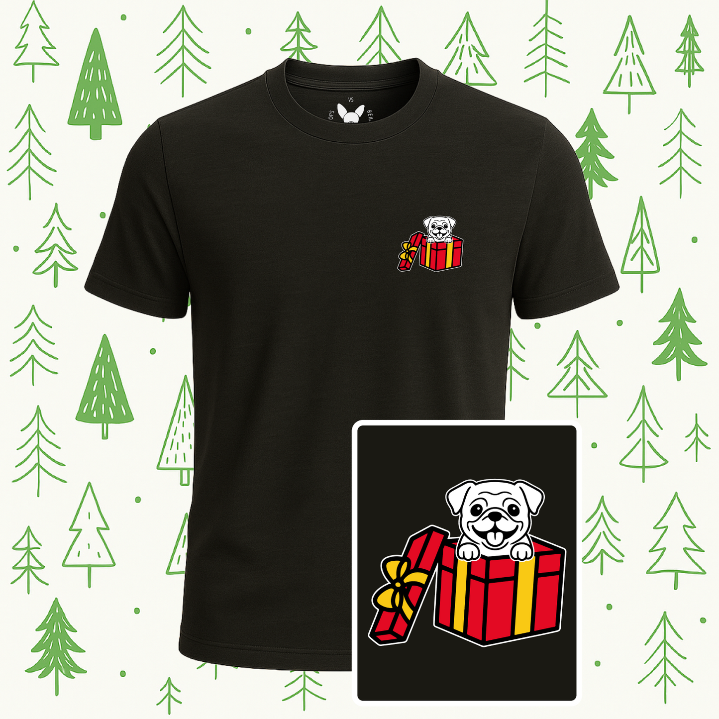 Pug Best Present Ever Tee