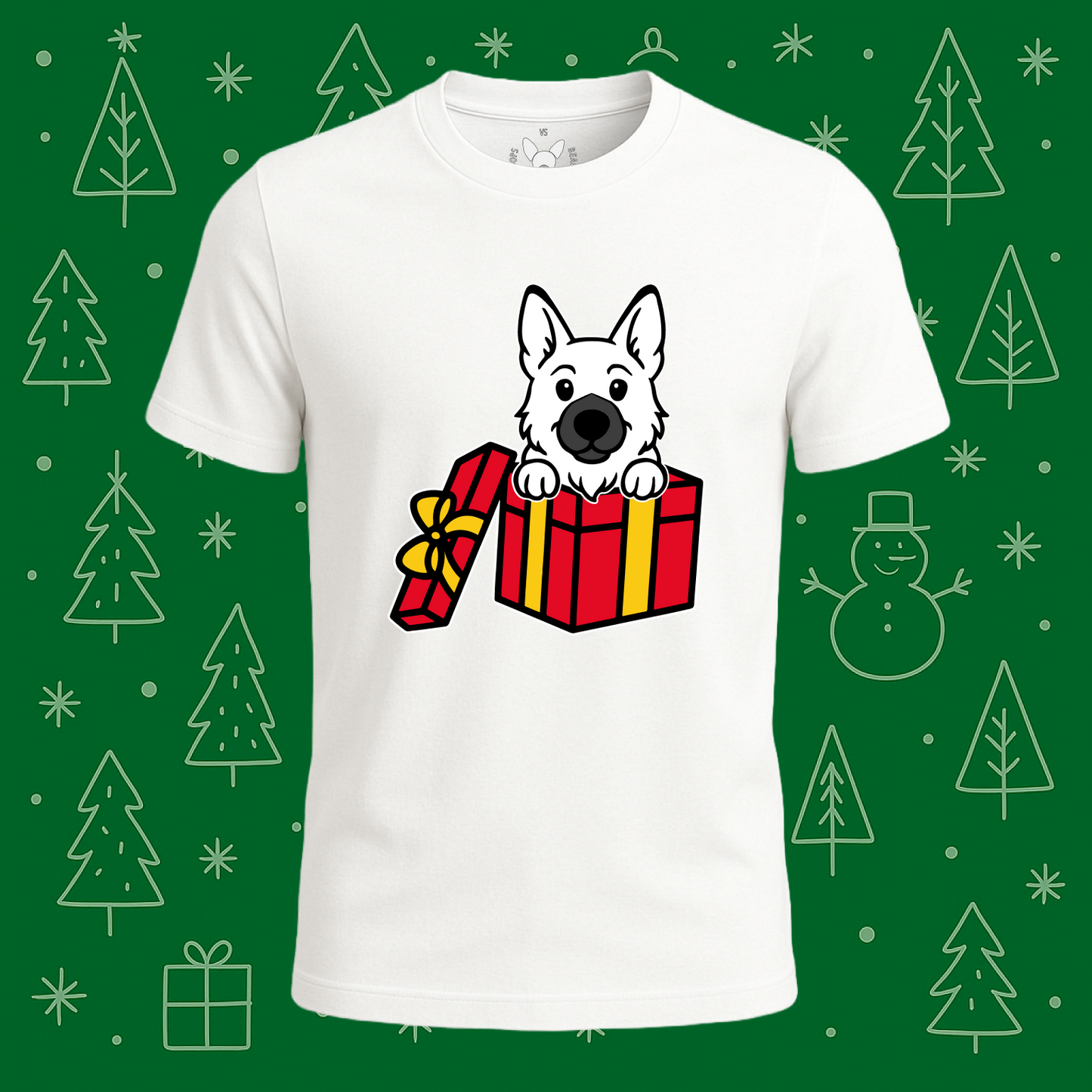 German Shepherd Best Present Ever Tee - Feature Print