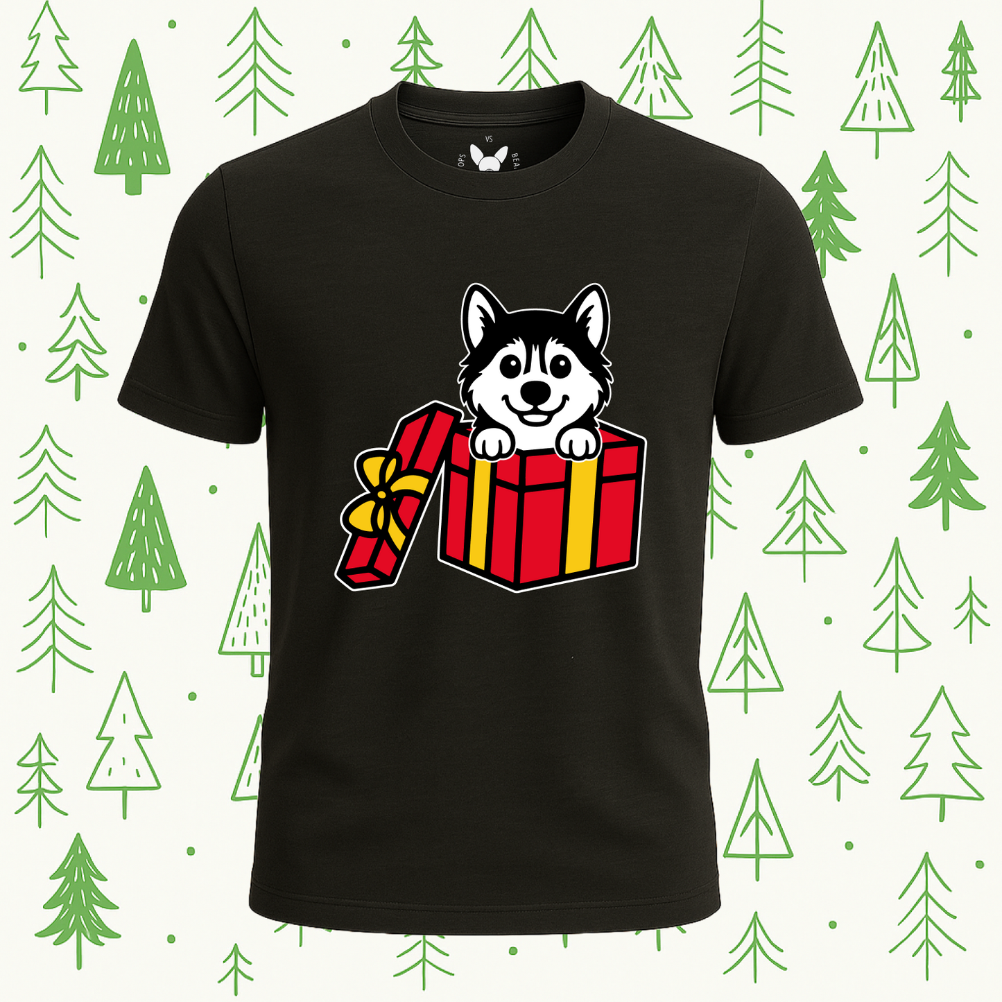 Siberian Husky Best Present Ever Tee - Feature Print