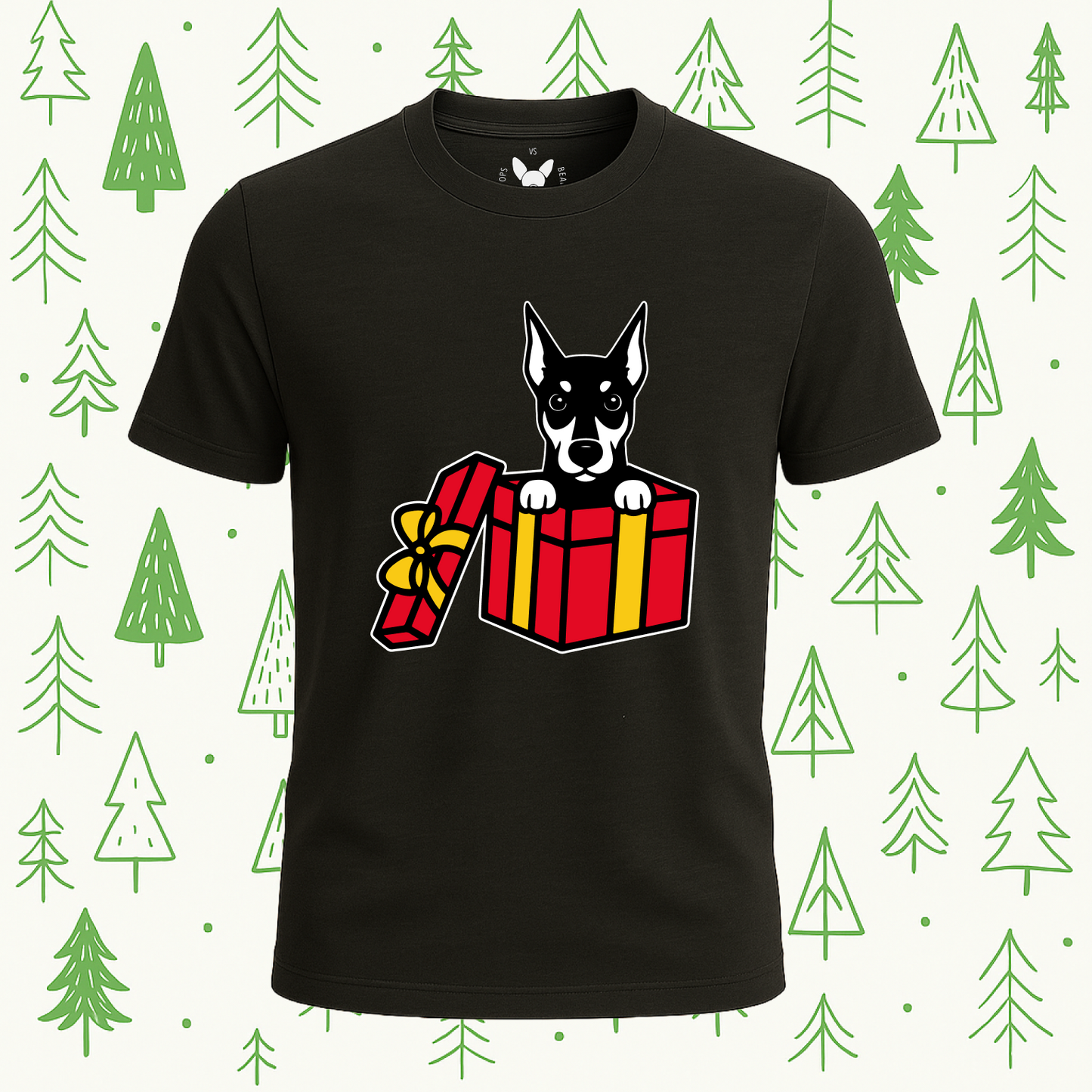Doberman Best Present Ever Tee - Feature Print