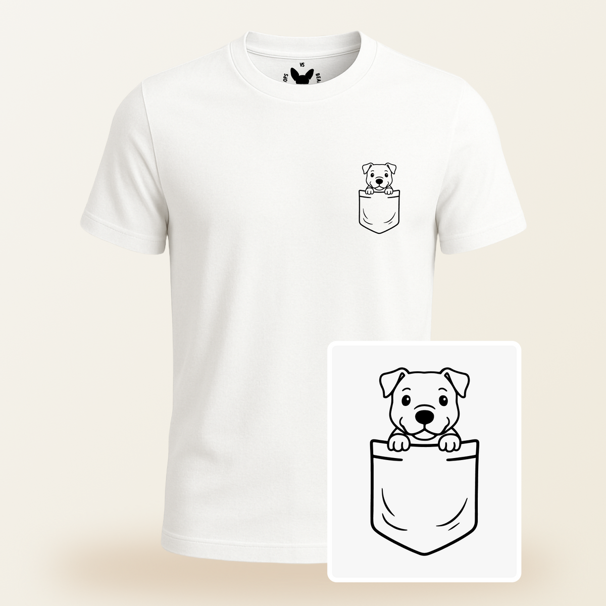 American Pitbull Pocket-Print Tee