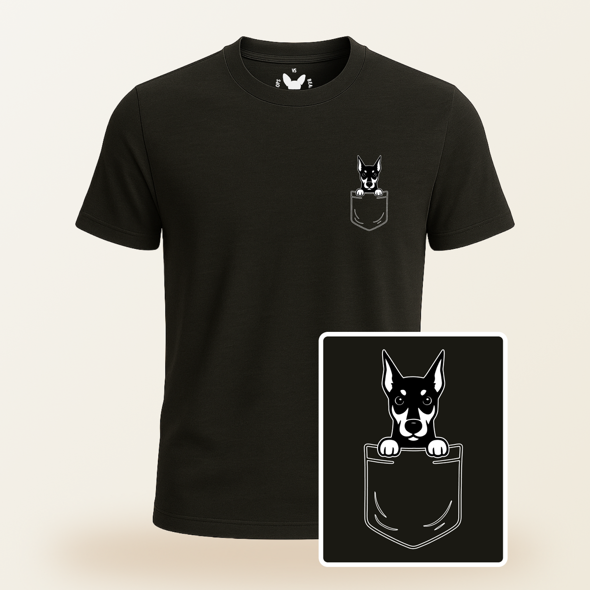 Doberman Pocket-Print Tee