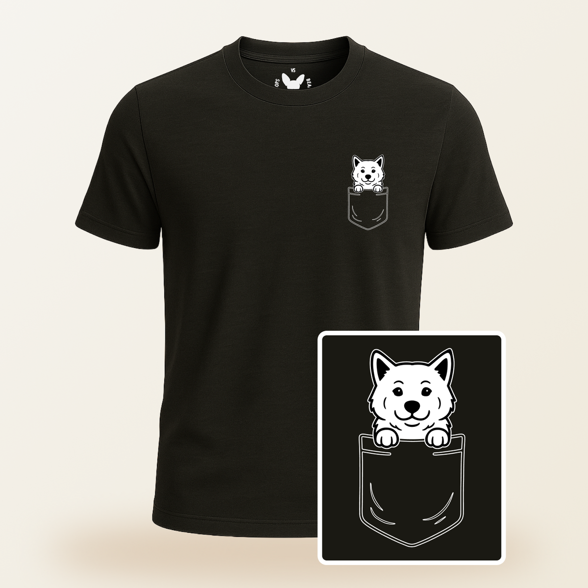 Akita Pocket-Print Tee