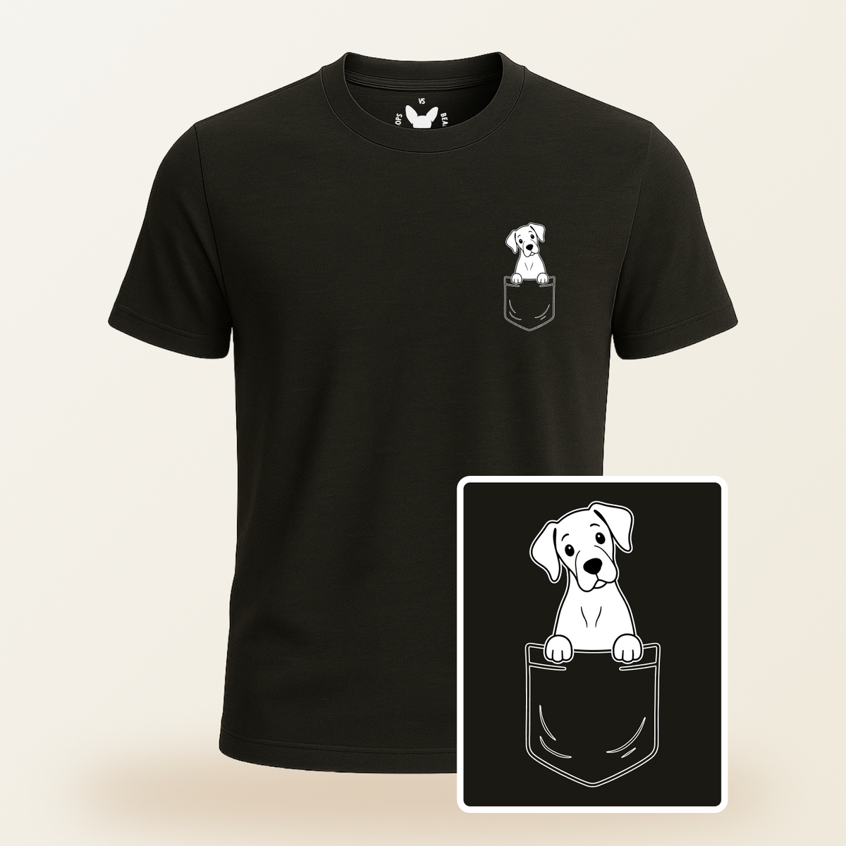 Great Dane Pocket-Print Tee