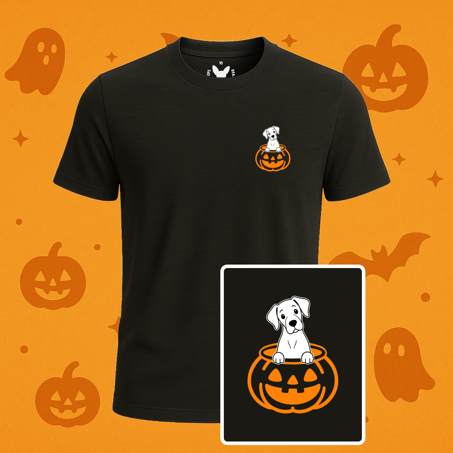 Great Dane Halloween Pumpkin Pup Tees