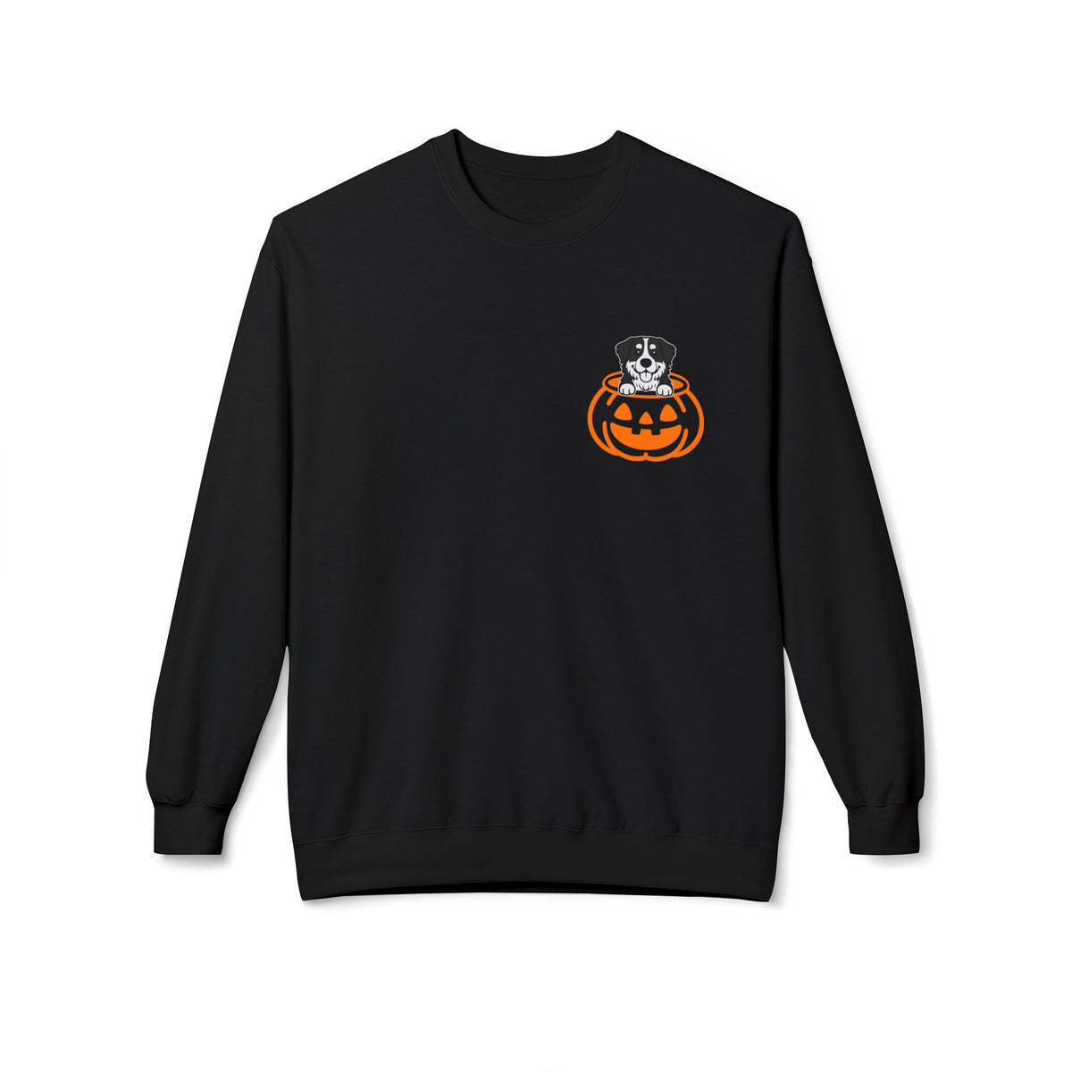 Halloween Pumpkin Pup - Bernese Mountain Dog - Crewneck Sweatshirt