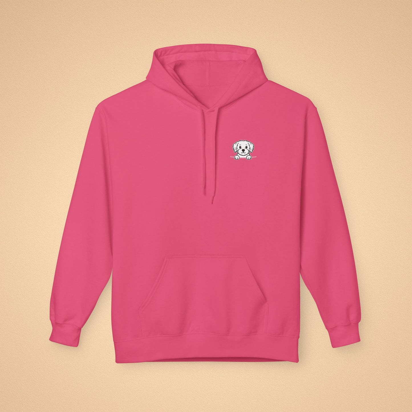 Maltese Unisex Hoodie – Cozy Midweight Fleece