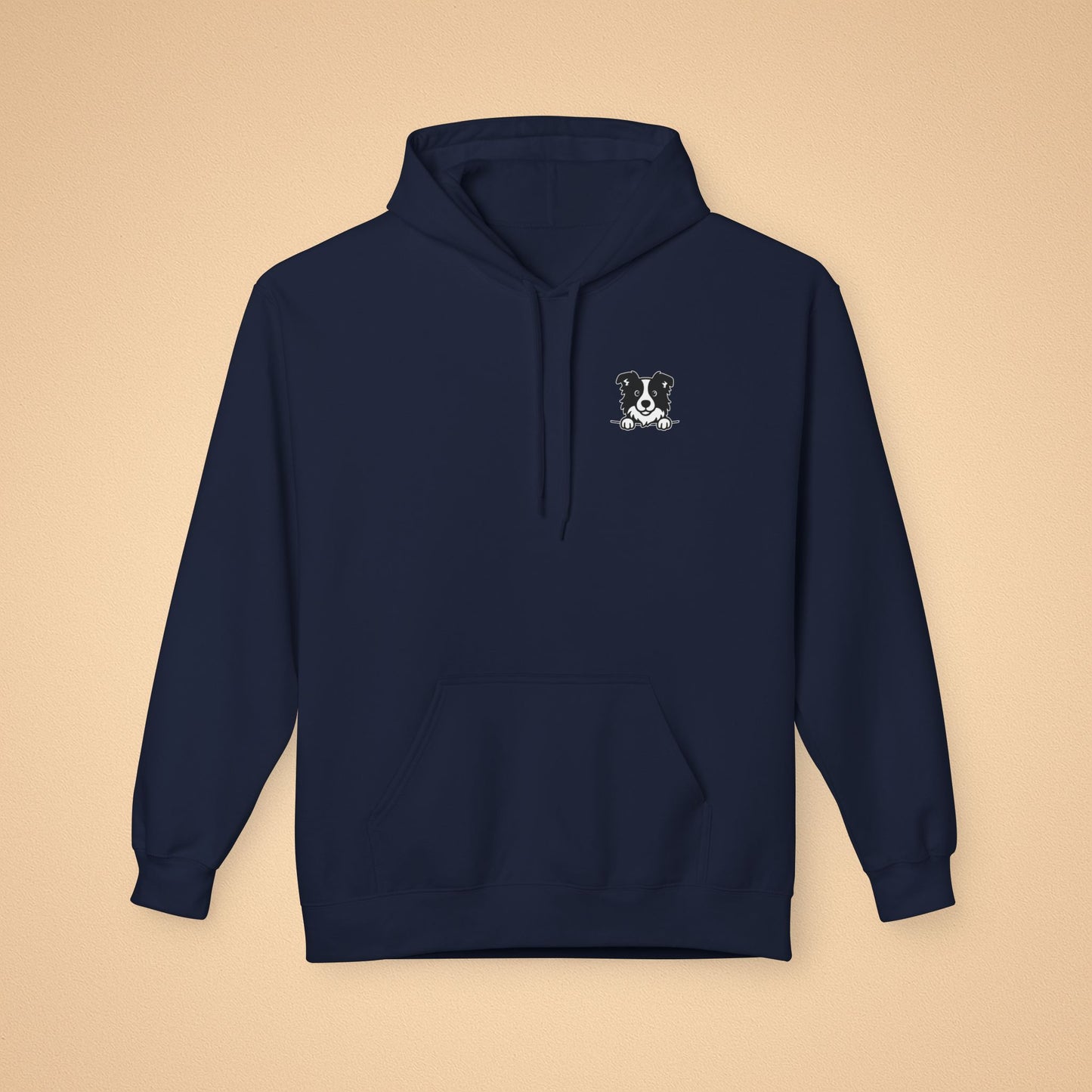 Border Collie Unisex Hoodie – Cozy Midweight Fleece