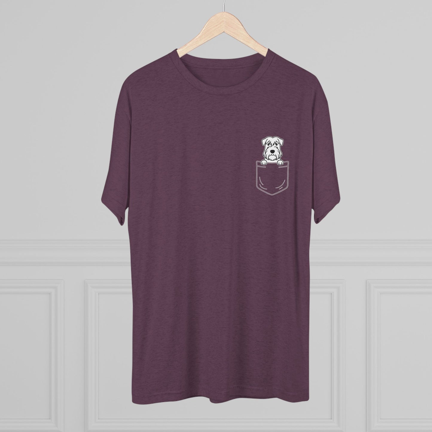 Sealyham Terrier Pocket-Print Tri-blend Tee
