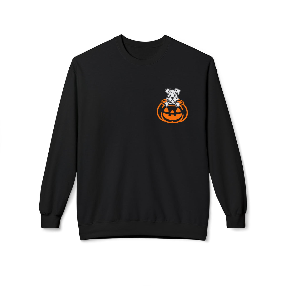 Halloween Pumpkin Pup - Schnauzer - Crewneck Sweatshirt