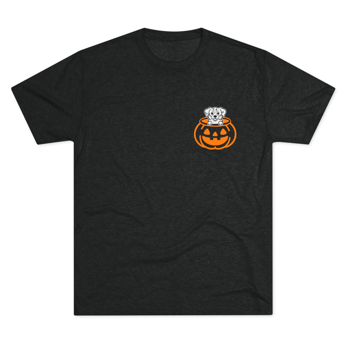 Halloween Pumpkin Pup - Australian Shepherd (Aussie) - Tri-blend Tee