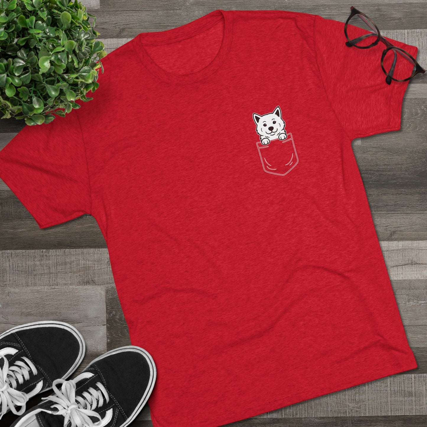 Akita Pocket-Print Tri-blend Tee