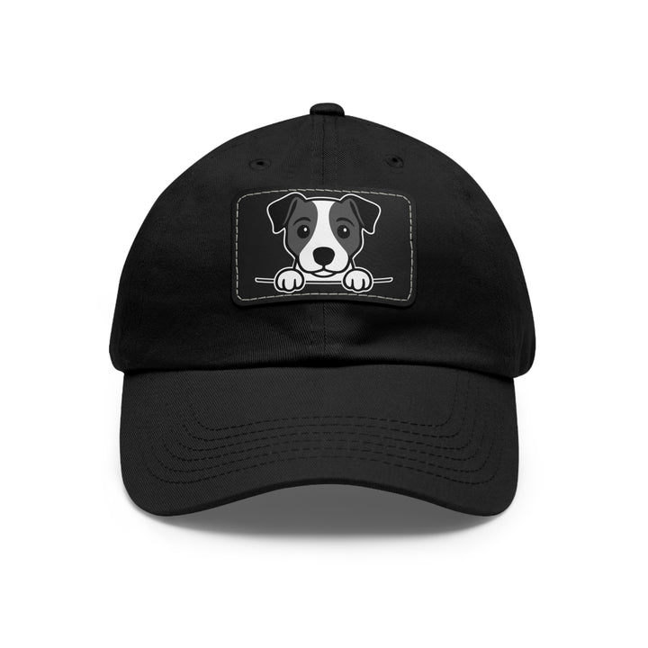 Jack Russell Terrier Dad Hat – Unisex Leather Patch Adjustable Cap
