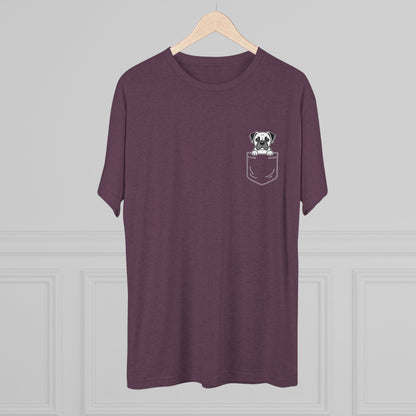 Boxer Pocket-Print Tri-blend Tee