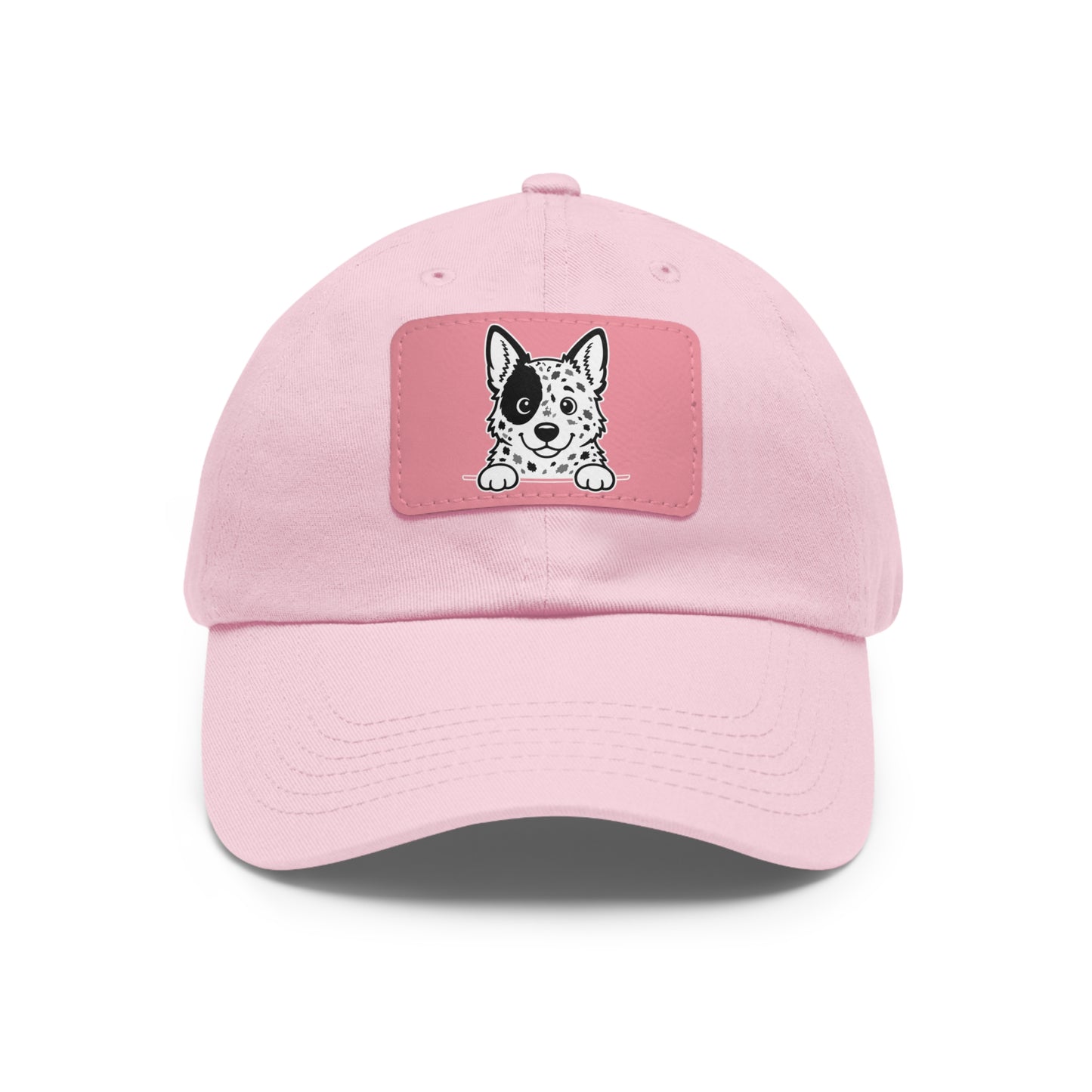 Australian Cattle Dog Dad Hat – Unisex Leather Patch Adjustable Cap