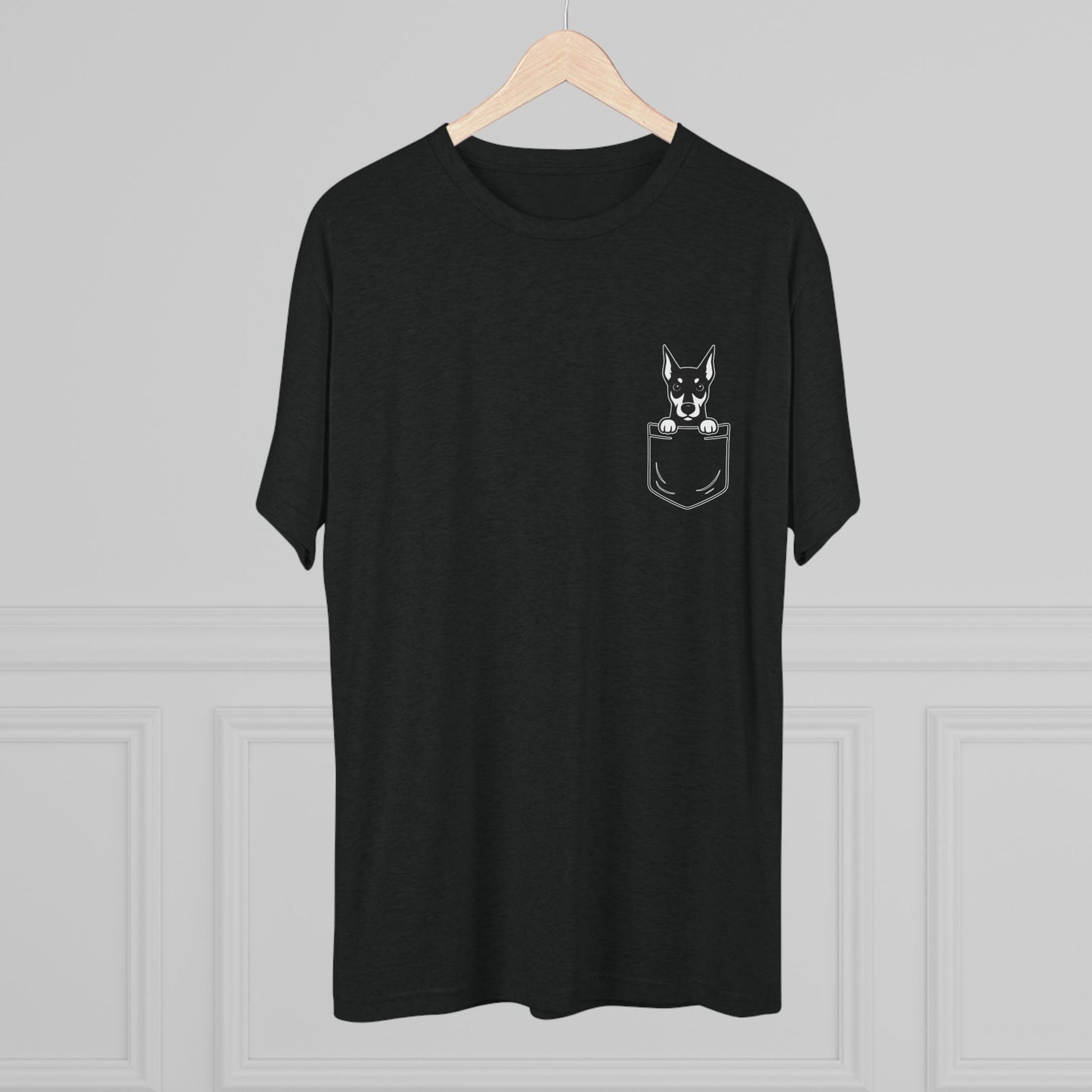 Doberman Pocket-Print Tri-blend Tee