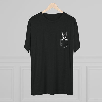 Doberman Pocket-Print Tri-blend Tee
