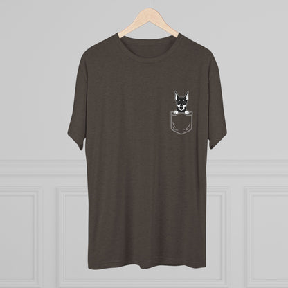 Doberman Pocket-Print Tri-blend Tee