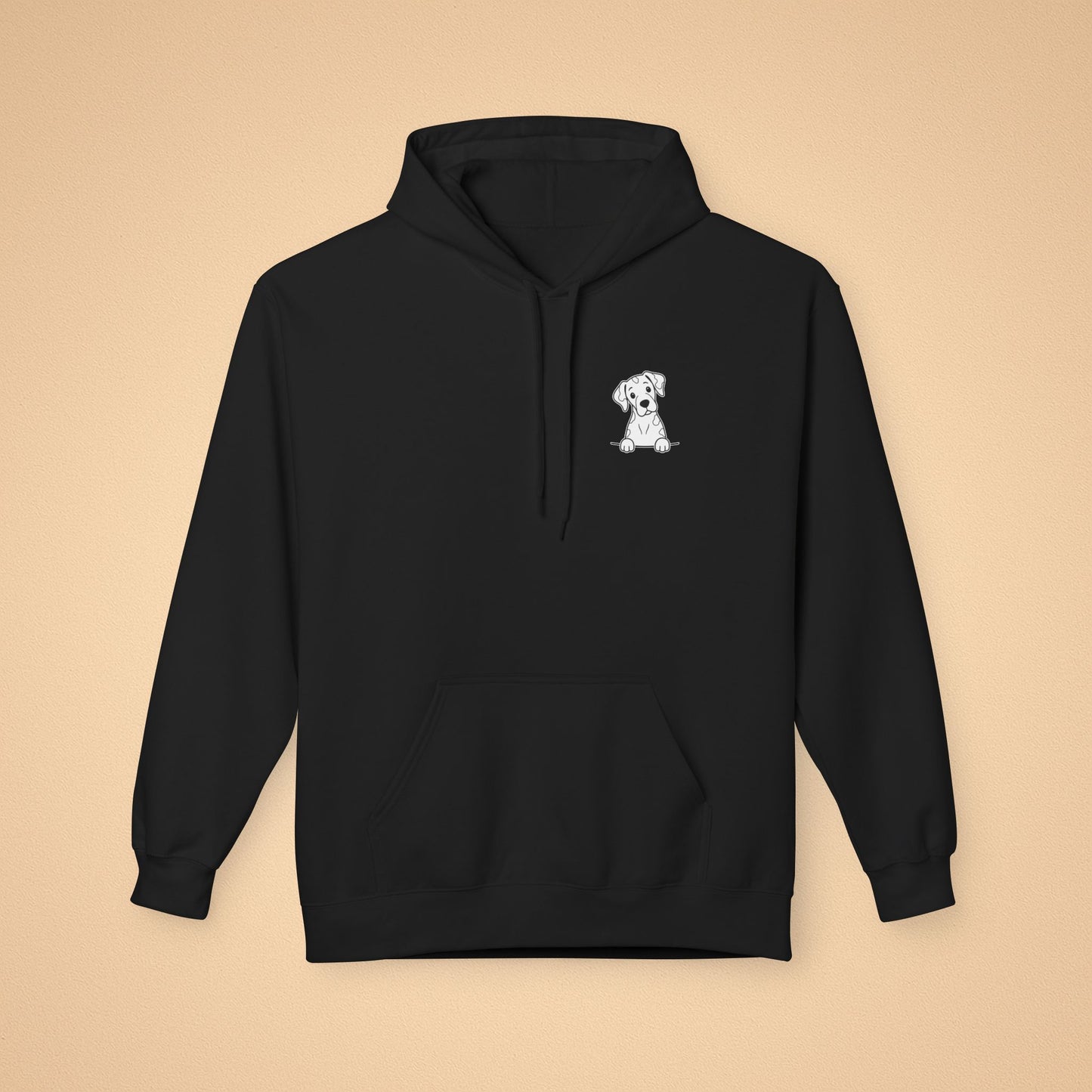 Great Dane (Harlequin) Unisex Hoodie – Cozy Midweight Fleece