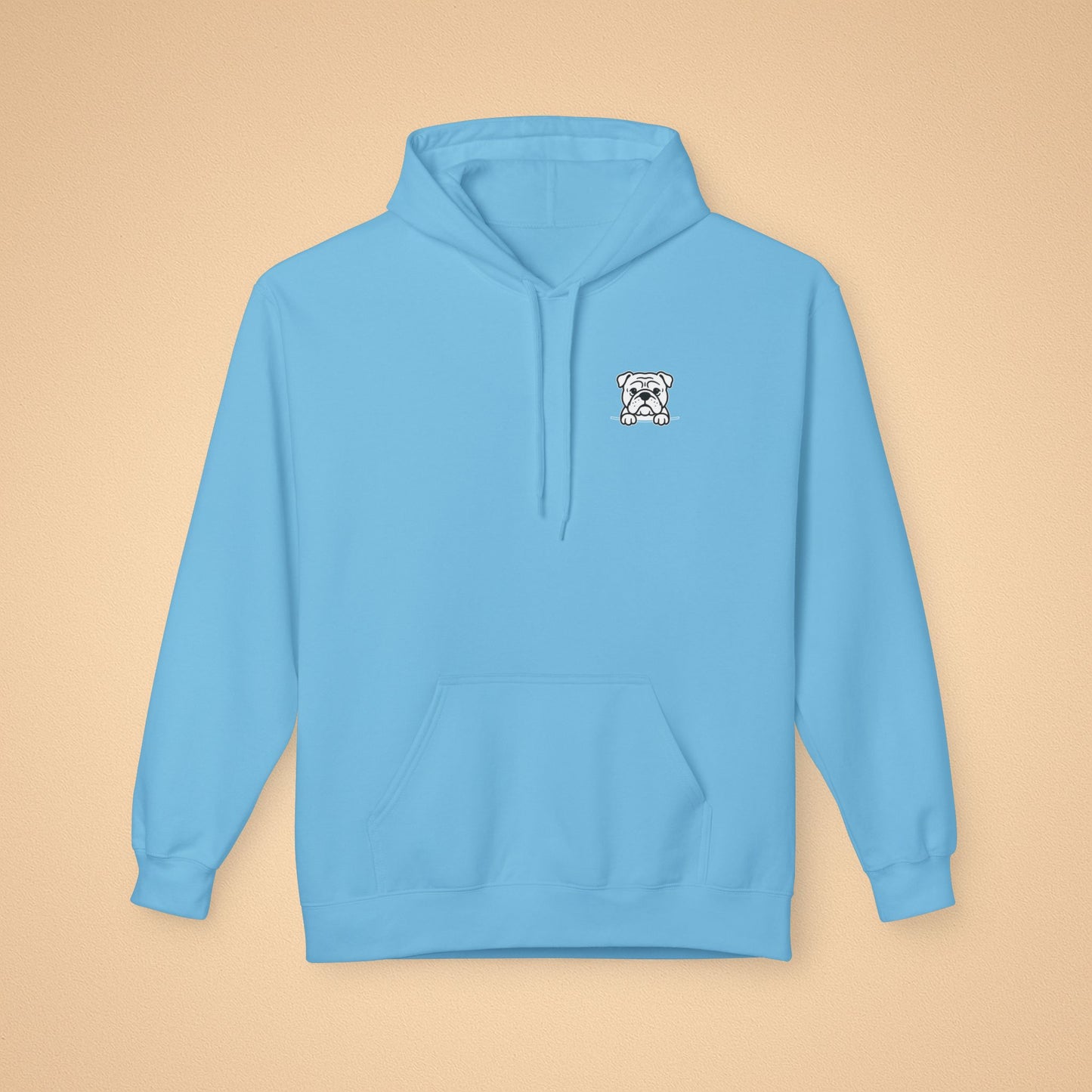 English Bulldog Unisex Hoodie – Cozy Midweight Fleece