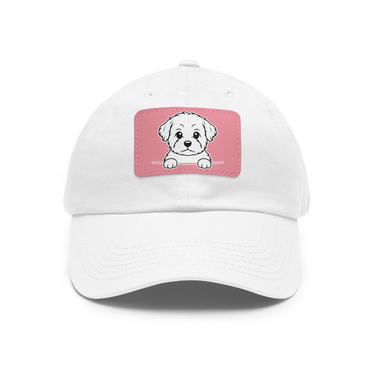 Shorkie Dad Hat – Unisex Leather Patch Adjustable Cap