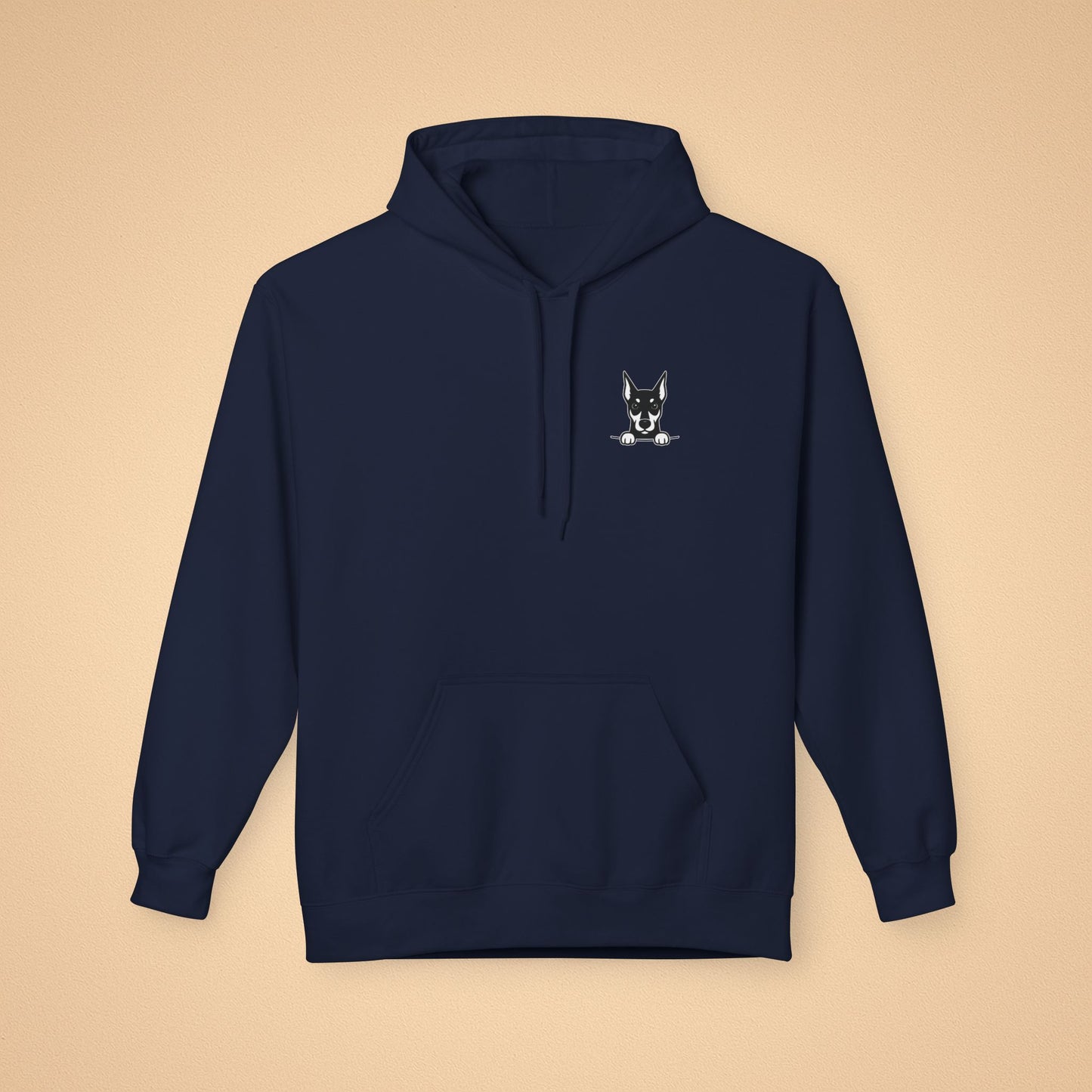 Doberman Unisex Hoodie – Cozy Midweight Fleece