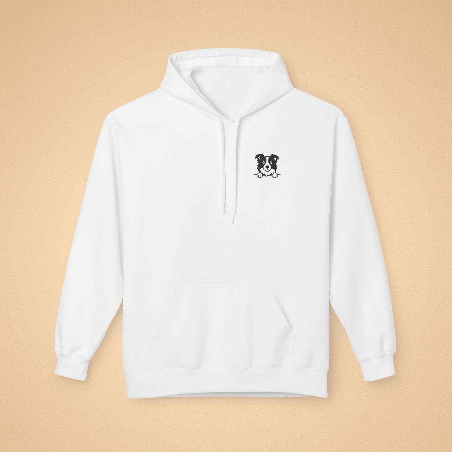 Border Collie Unisex Hoodie – Cozy Midweight Fleece