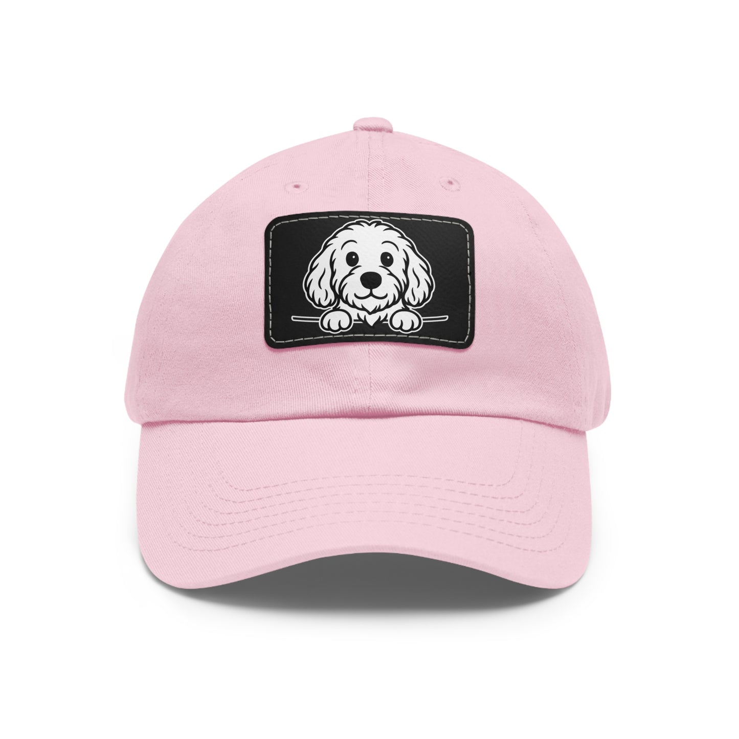 Cockapoo Dad Hat – Unisex Leather Patch Adjustable Cap
