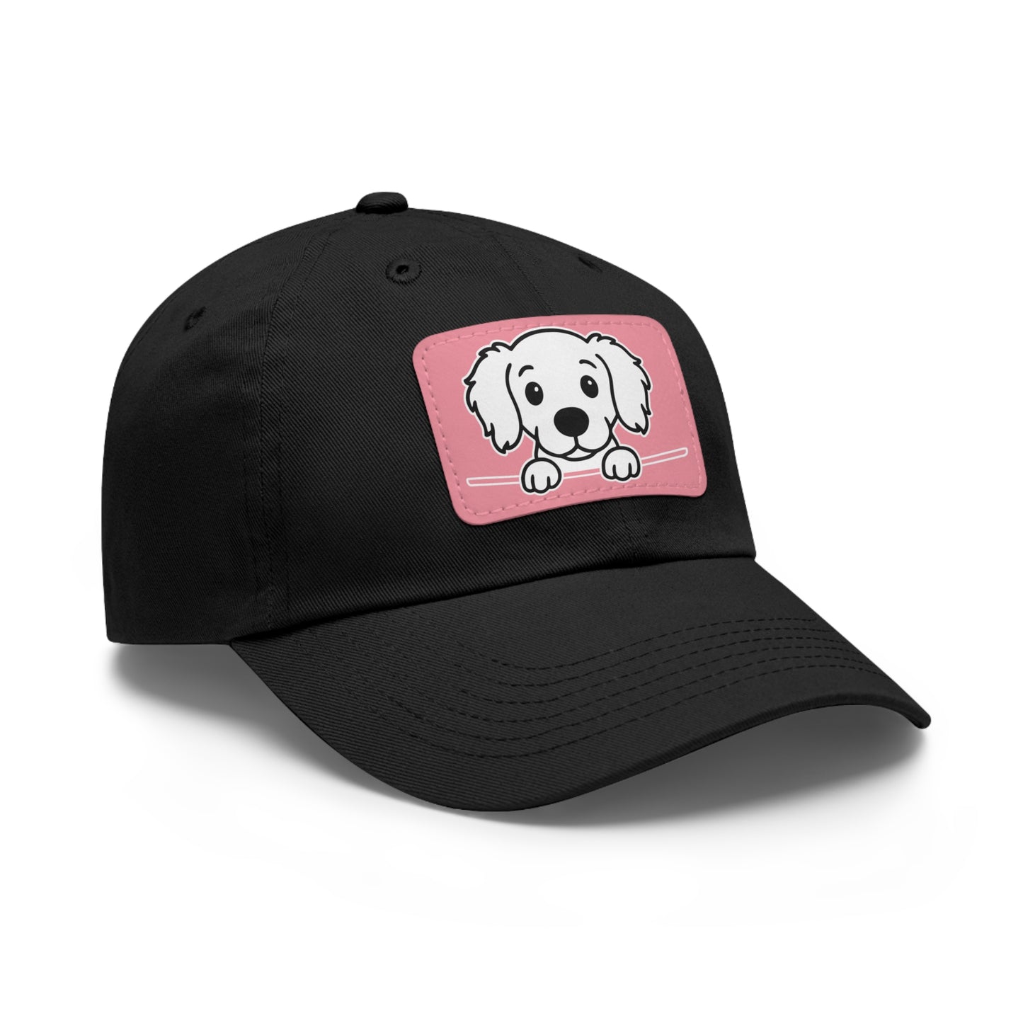 Long Haired Dachshund Dad Hat – Unisex Leather Patch Adjustable Cap