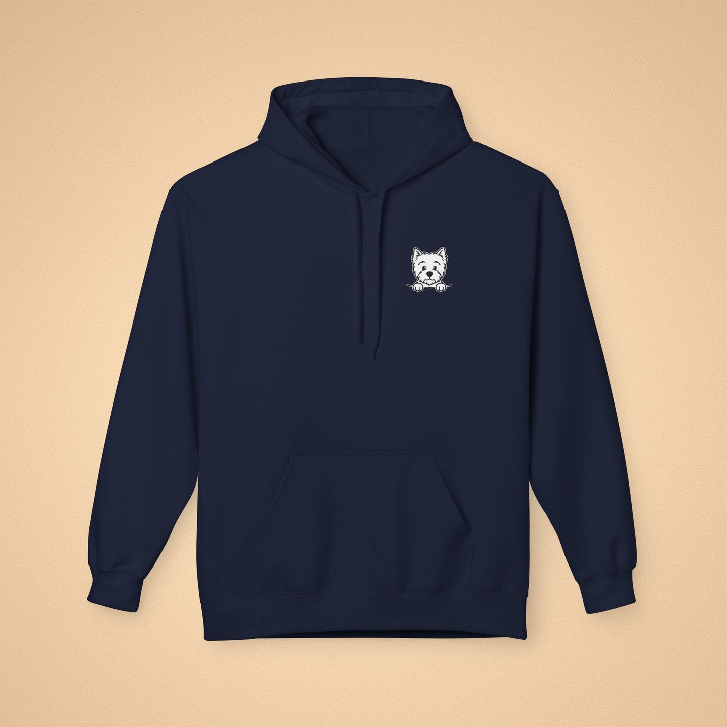 West Highland Terrier (Westie) Unisex Hoodie – Cozy Midweight Fleece