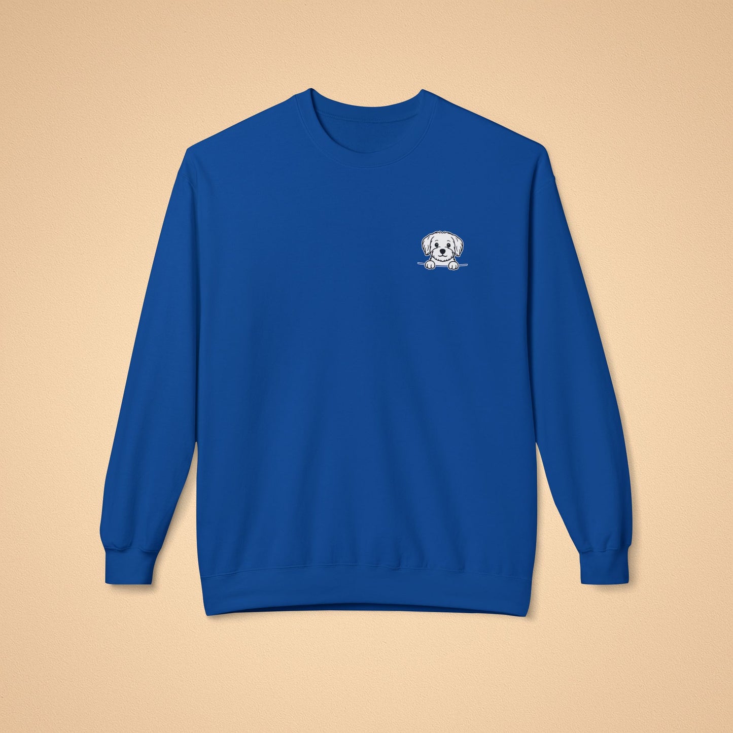 Maltese Crewneck Sweatshirt – Cozy Midweight Fleece