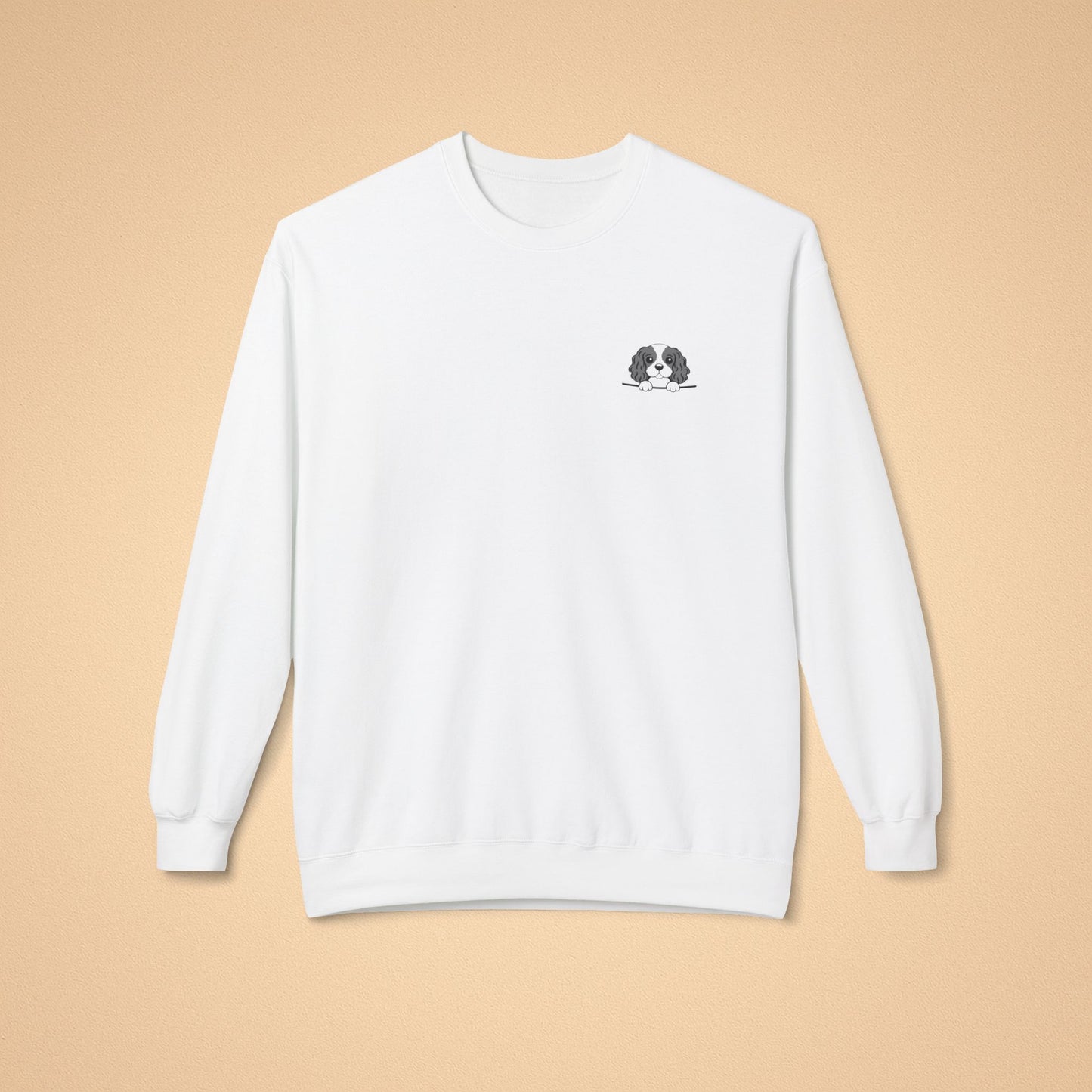 Cavalier King Charles Spaniel Crewneck Sweatshirt – Cozy Midweight Fleece