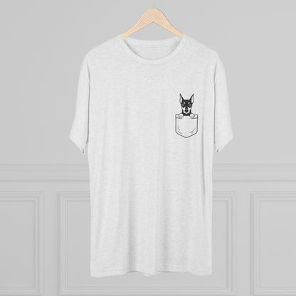 Doberman Pocket-Print Tri-blend Tee