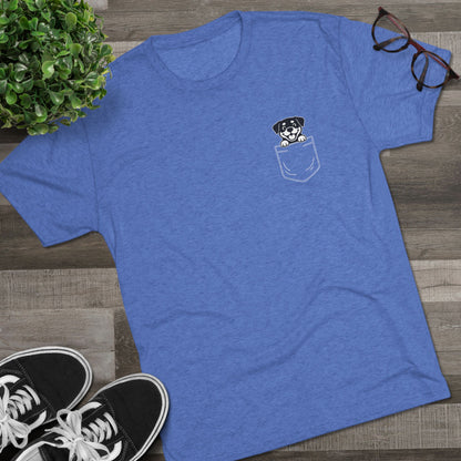 Rottweiler Pocket-Print Tri-blend Tee