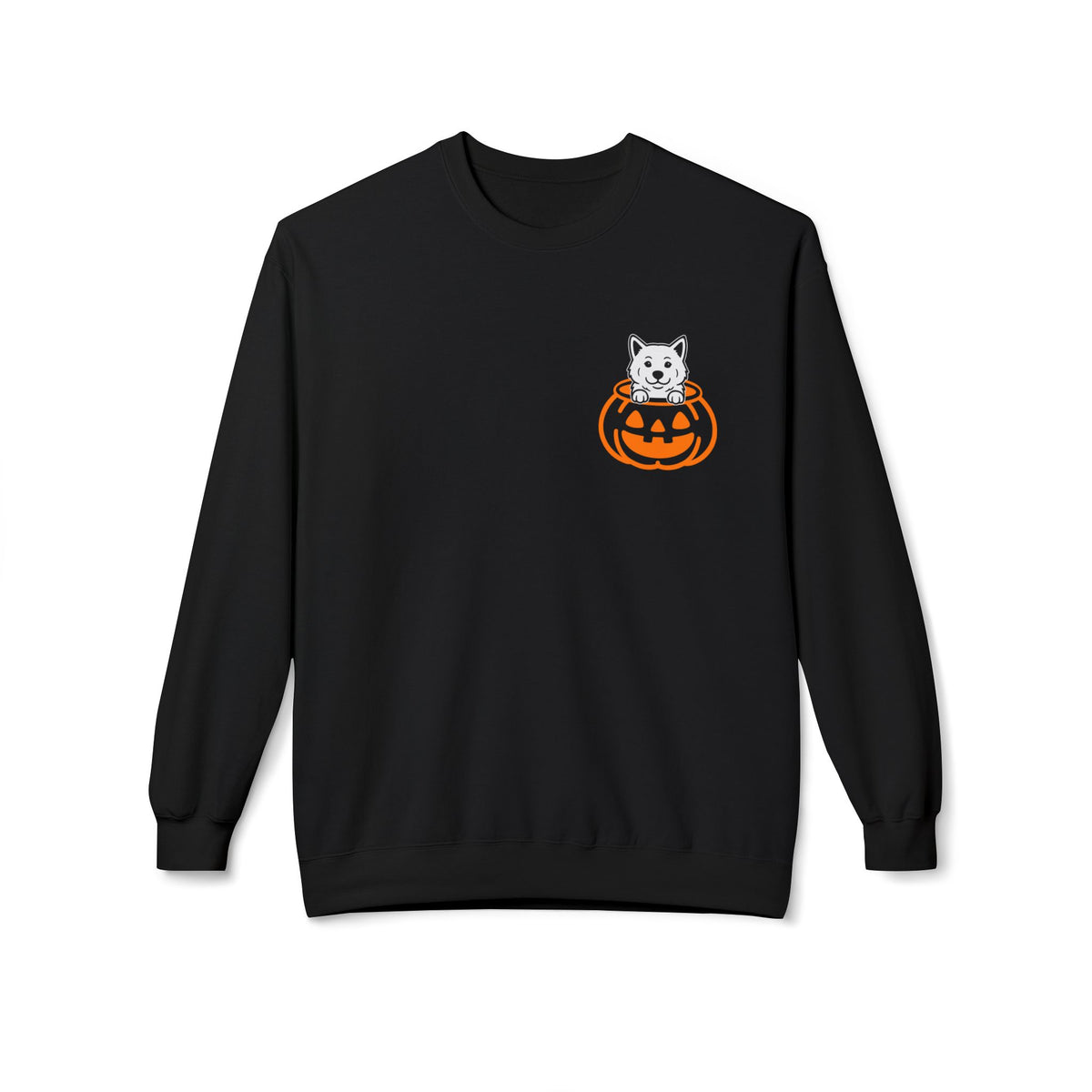Halloween Pumpkin Pup - Akita - Crewneck Sweatshirt