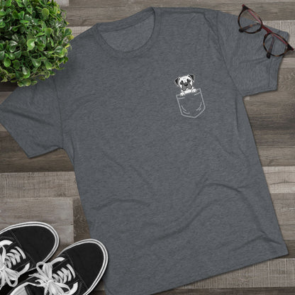 Boxer Pocket-Print Tri-blend Tee