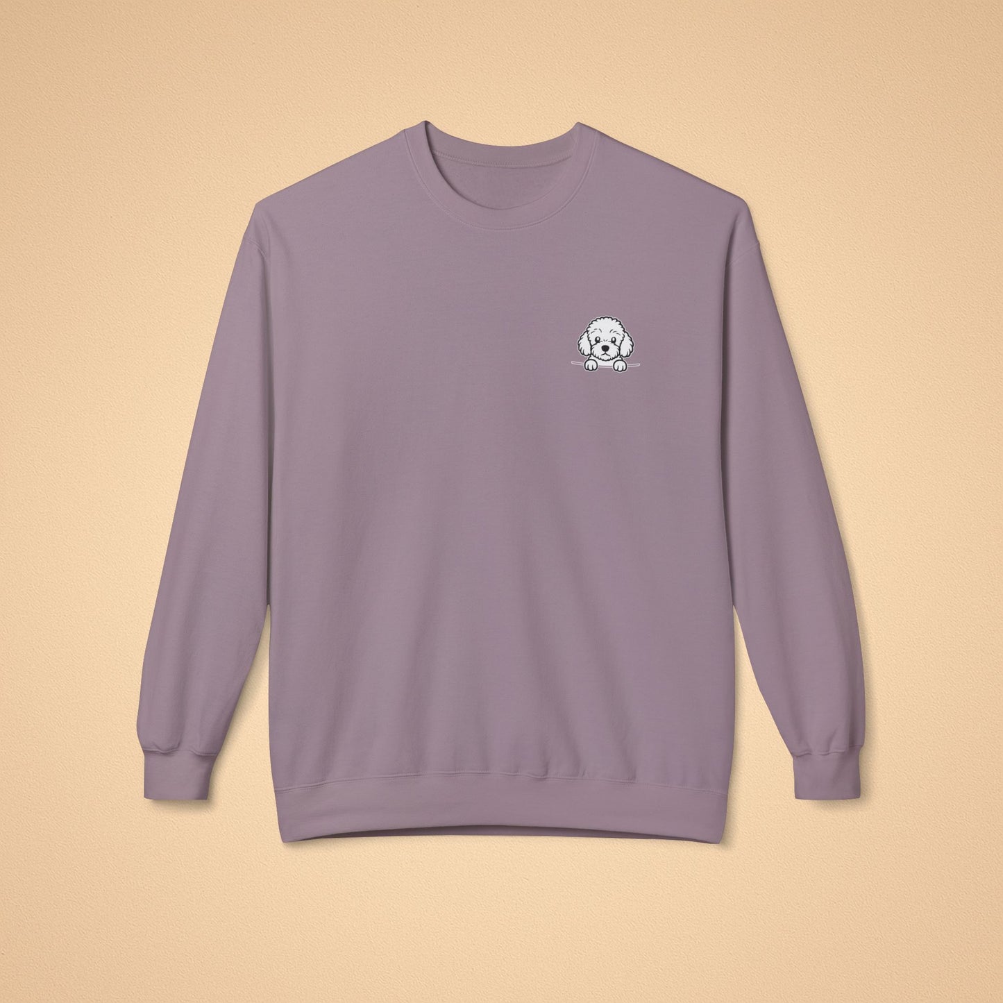 Bichon Frise Crewneck Sweatshirt – Cozy Midweight Fleece