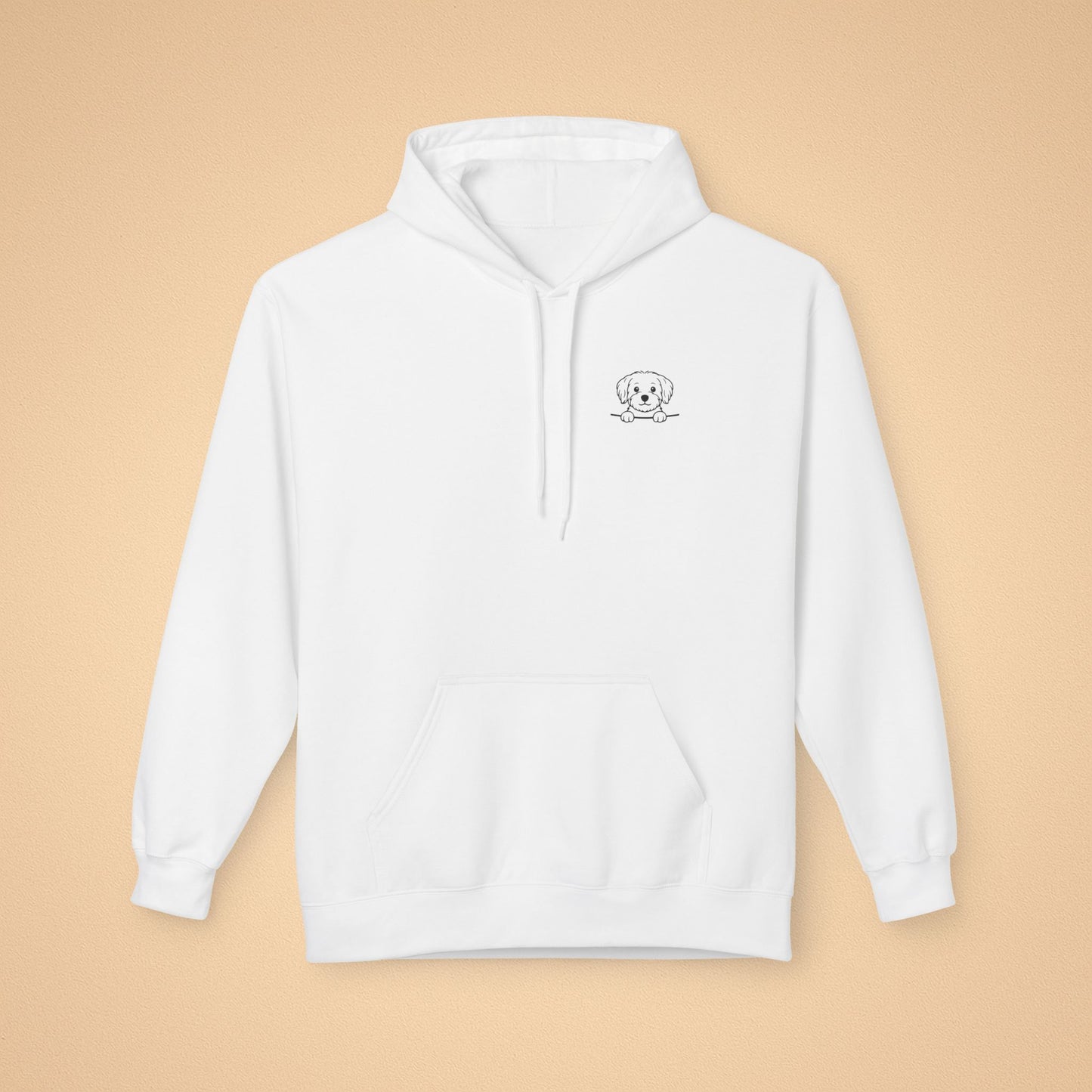 Maltese Unisex Hoodie – Cozy Midweight Fleece