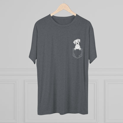 Great Dane (Harlequin) Pocket-Print Tri-blend Tee