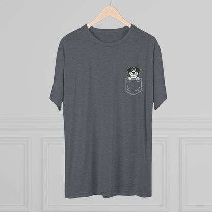 Bernese Mountain Dog Pocket-Print Tri-blend Tee