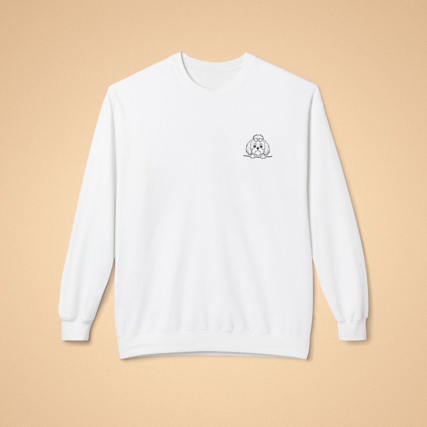 Shih Tzu (Top Knot) Crewneck Sweatshirt – Cozy Midweight Fleece