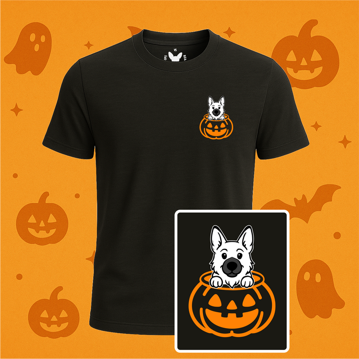 German Shepherd Halloween Pumpkin Pup Tees