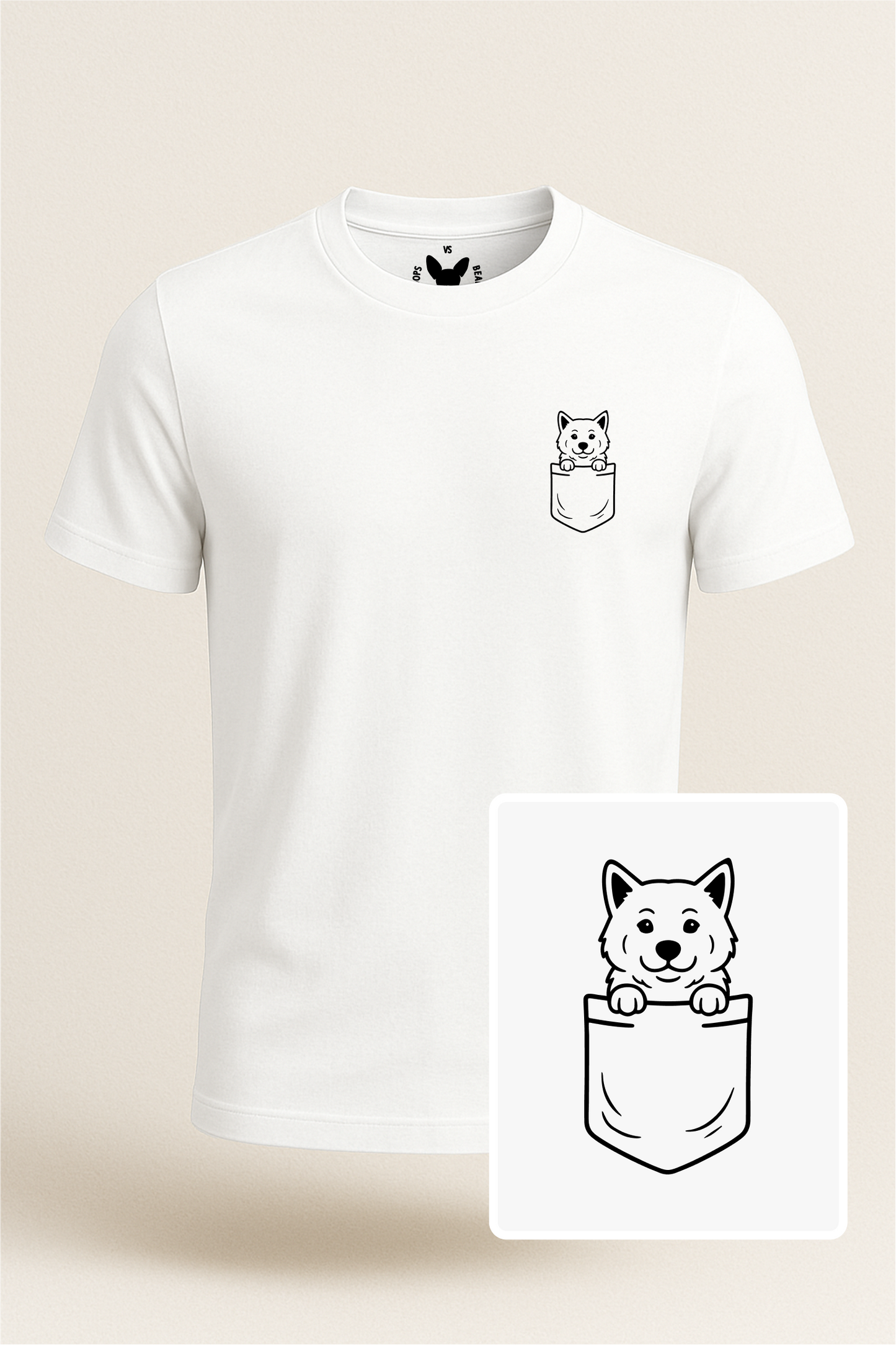 Akita Pocket-Print Tee